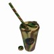 PieceMaker Kommuter Silipint-Becherbong Camouflage Green