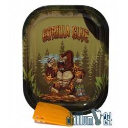 Metall Rolling Tray Gorilla Glue Small Size 18 x 14,5 x 2 cm