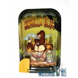 Metall Rolling Tray Gorilla Glue Medium Size 27,5 x 17,5 x 2cm