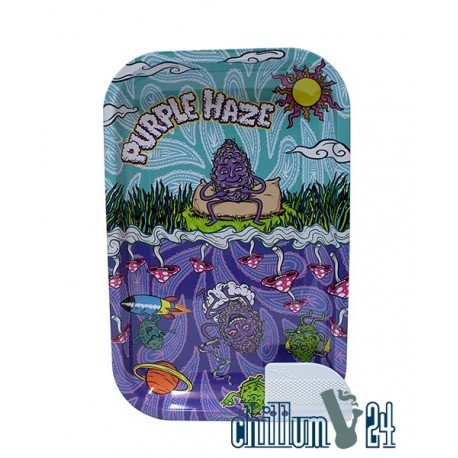 Metall Rolling Tray Purple Haze Medium Size 27,5 x 17,5 x 2 cm