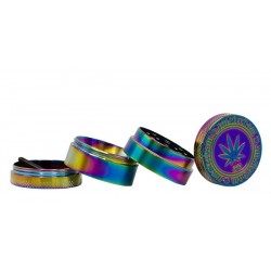 Grace Glass Amsterdam Metall Grinder 4-tlg 38 mm Rainbow