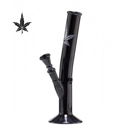  Black Hangover Leaf Glas Bong 14.5er Schliff 26cm