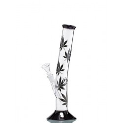 Hangover Black Leaf Glas Bong 14.5er Schliff 30cm