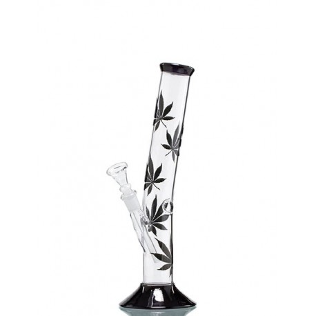 Hangover Black Leaf Glas Bong 14.5er Schliff 30cm