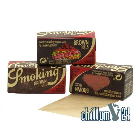 4m Smoking Medium Brown Rolls