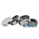 Champ High 4-tlg. Kunststoff-Grinder 63 mm Silver