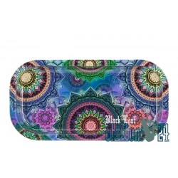 Black Leaf Rolling Tray Mandala 20,6 x 10,4 cm