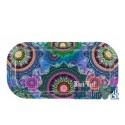 Black Leaf Rolling Tray Mandala 20,6 x 10,4 cm