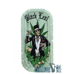 Black Leaf Rolling Tray Hempmaster 20,6 x 10,4 cm