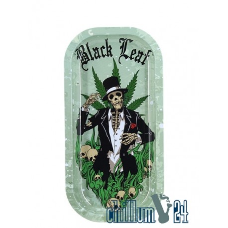 Black Leaf Rolling Tray Hempmaster 20,6 x 10,4 cm