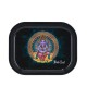 Black Leaf Rolling Tray Ganesha 18 x 14 cm