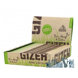 Box 25x Gizeh Bio-Hanf King Size Slim Extra Fine 34 Blatt