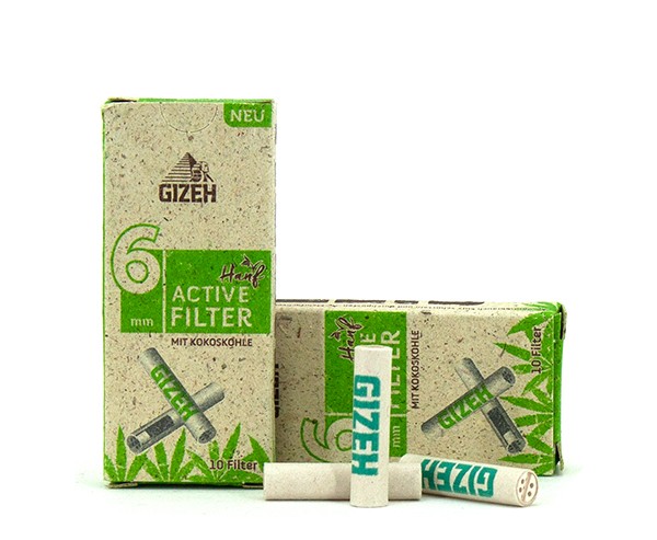 Gizeh Slim Filter mit Aktivkohle 1x120 6mm Filter