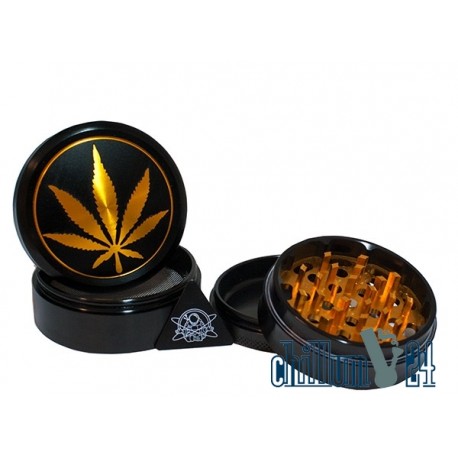 Champ High Metallgrinder Black Gold 3D-Leaf 62 mm