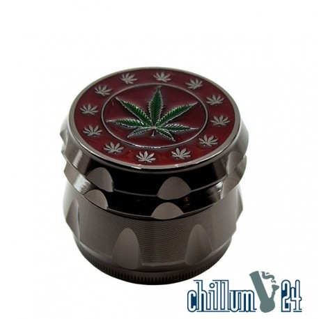 Dreamliner Grinder Red Green Leaf 55 mm Gunmetal 