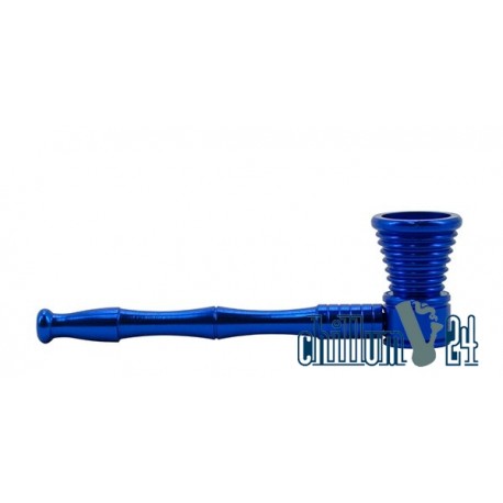 Schraubpfeife Alu 11 cm Blue