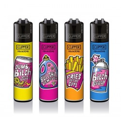 CLIPPER Feuerzeug Girly Slogan