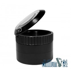 Champ High Grinder mit Lupenfach Black 50 mm