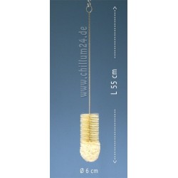 Reinigungsbürste Naturfaser mit Wollschopf 55 cm