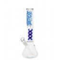 Amsterdam Glass Bong 18.8-14.5 Beaker Spiral-Perc Ice 36 cm Blue