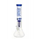 Amsterdam Glass Bong 18.8-14.5 Beaker Showerhead-Perc Ice 36 cm Blue