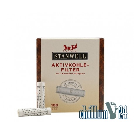 STANWELL 9mm Aktivkohlefilter 100er 
