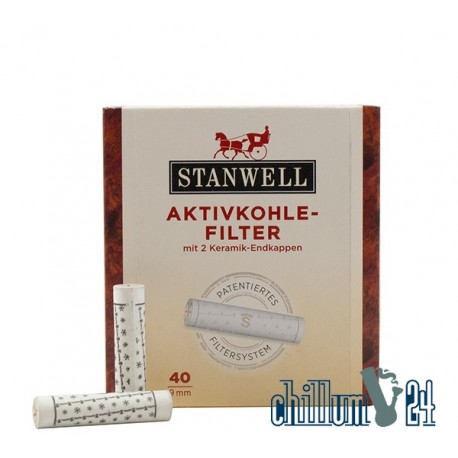 STANWELL 9mm Aktivkohlefilter 40er 