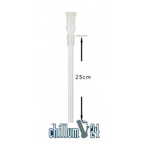 Chillum Glas-Schliffadapter 14.5 auf 14.5 Länge 9 - 25 cm