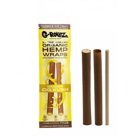 G-Rollz 2 Stk. Organic Hemp Wraps Banana OG Kush