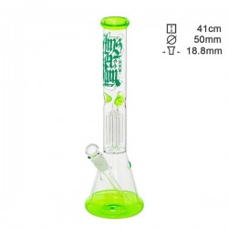 Amsterdam Glass Bong Beaker 4-Arm--Perc Fresh Green 41cm