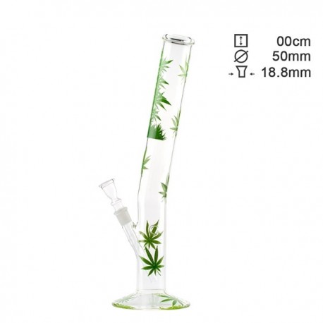 Leaf Jhari Hangover Glass Bong 18.8 green