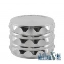 Champ High Big Shot Metallgrinder 4-Parts Silver 60 mm