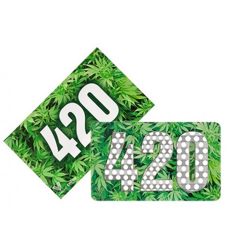 V-Syndicate Grinder Card 420 Green Leaves
