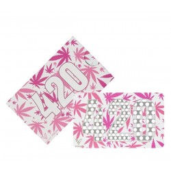 V-Syndicate Grinder Card 420 Pink Leaves