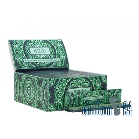 420z King Size Slim Ultra Thin Papers Bio Luzerne 33 Blatt