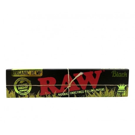 Raw Black Organic Hemp King Size Slim Papers