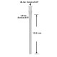 Steckchillum Adapter 18.8er Schliff 9 - 21cm