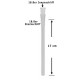Steckchillum Adapter 18.8er Schliff 9 - 21cm