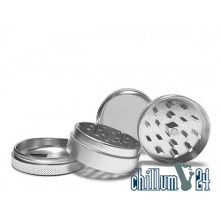 Aluminium Grinder 4-teilig Silver 50 mm