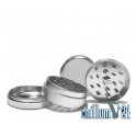 Aluminium Grinder 4-teilig Silver 50 mm