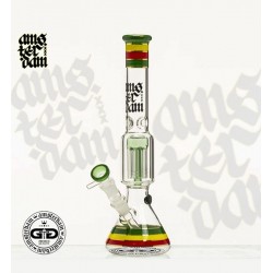 Grace Glass Amsterdam v3 Rasta Ice 6-Arm-Percolator 5 mm Glas