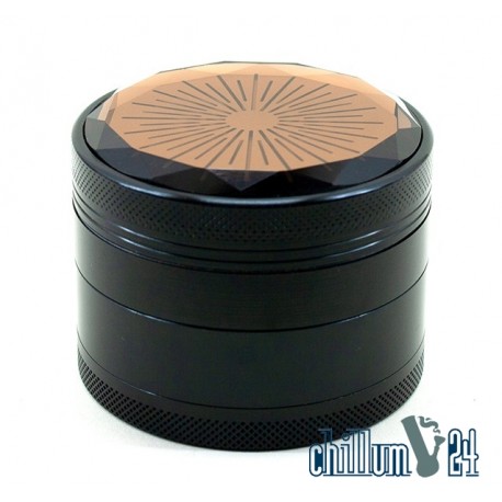 Champ High Stone Effect Metallgrinder 4-Parts Gold 63 mm