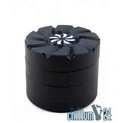 ZORR Alu 4-tlg. Siebgrinder Black 50 mm