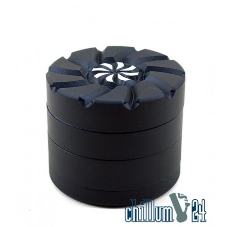 ZORR Alu 4-tlg. Siebgrinder Black 50 mm