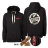 RAW Hoodie Black Stamp Logo