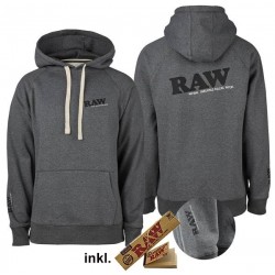 RAW Hoodie Grey Logo