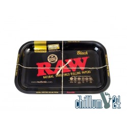 Metall Rolling Tray RAW Black 27,5x17,5 cm Medium Size