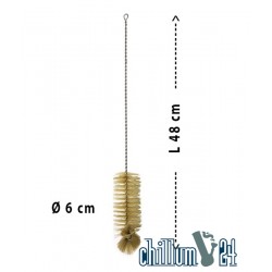 Flaschenbürste mit Kopfbündel 50 cm