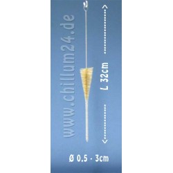 Reinigungsbürste Naturfaser konisch 0,5 - 3 cm Gesamtlänge ca. 33 cm