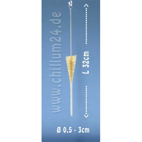 Reinigungsbürste Naturfaser 0,5-3cm konisch Gesamtlänge ca. 33cm